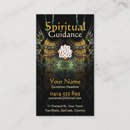 Autumn Harvest Spiritual Guidance Holistic Business Card