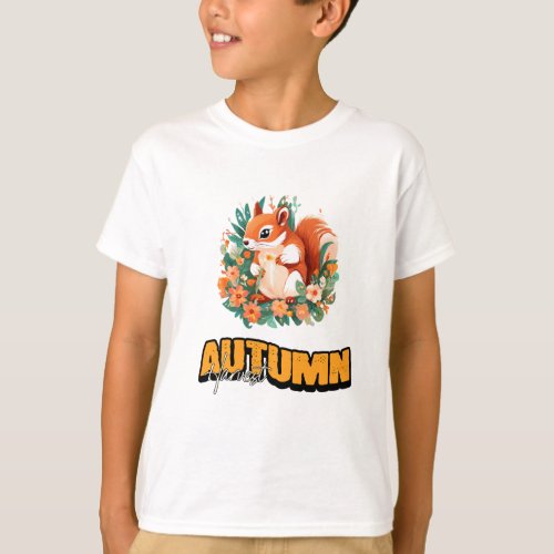 Autumn Harvest Squirrels T_Shirt