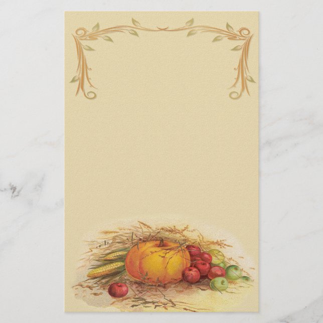 Autumn Harvest Stationery (Front)