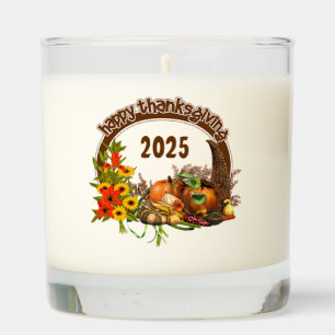 Autumn Harvest Thanksgiving Scented Jar Candle