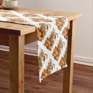 Autumn Harvest Thanksgiving Table Runner