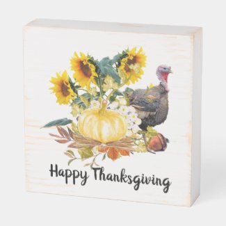 Autumn Harvest Thanksgiving Turkey Home Decorative
