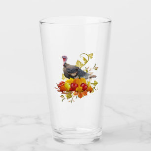 Autumn Harvest / Thanksgiving Turkey Pint Glass
