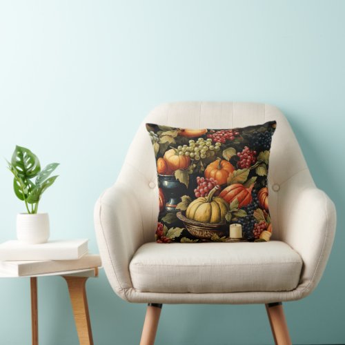 Autumn Harvest Throw Pillow