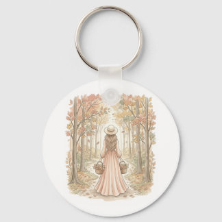 Autumn Harvest Walk Keychain