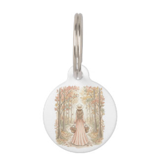 Autumn Harvest Walk Pet ID Tag