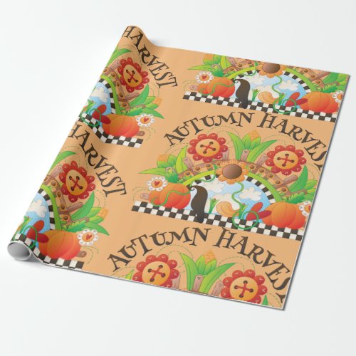 Autumn Harvest Wrapping Paper