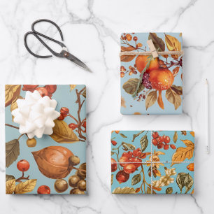 Autumn Harvest Wrapping Paper Set