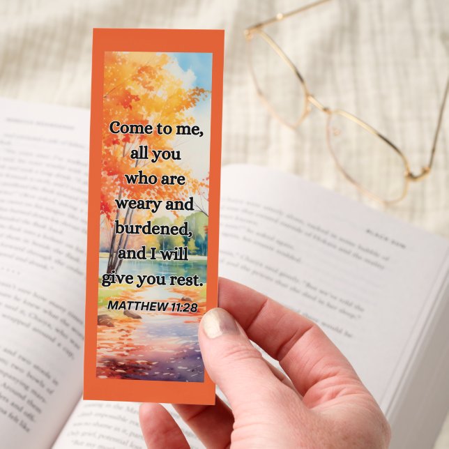 Autumn Healing/Bible Verses Bookmarks (Hand)