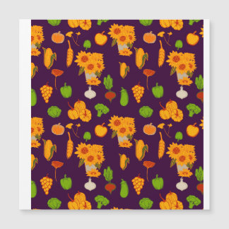 Autumn  Healthy Harvest Veggie And Fruits Throw Pi