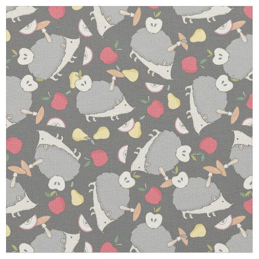 Autumn Hedgehog Fabric