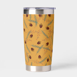 Autumn Herbs & Acorns Insulated Tumbler