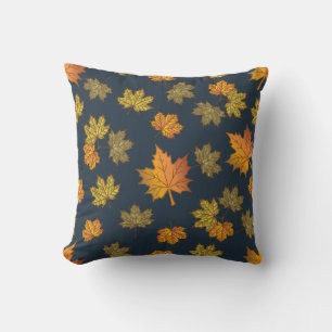 Autumn Herbs & Acorns Throw Pillow