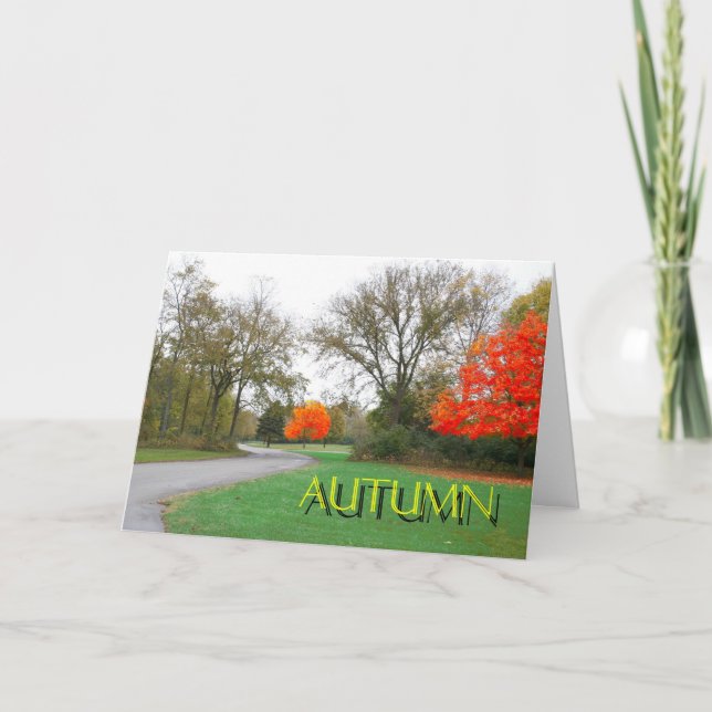 Autumn Holiday Card (Front)