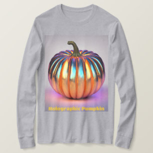 Autumn Holographic Pumpkin T-Shirt 