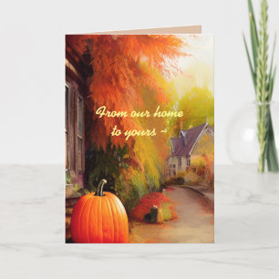 AUTUMN HOME GREETING CARD