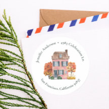 Autumn Home Whimsical Rustic Return Address