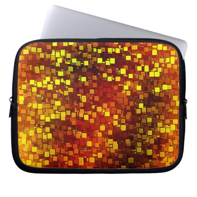 Autumn Honeycomb Digital Camo Laptop Sleeve (Front)