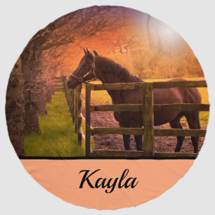 Autumn Horse Beach Towel