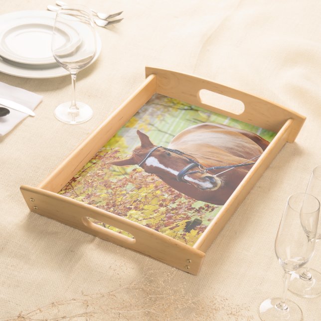 Autumn Horse Serving Tray (Front)