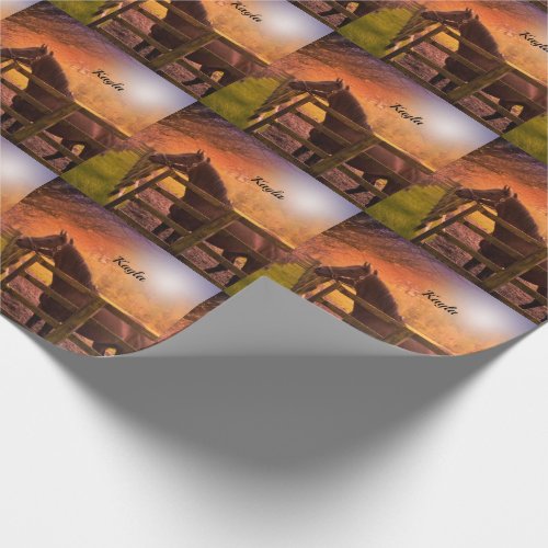 Autumn Horse   Wrapping Paper
