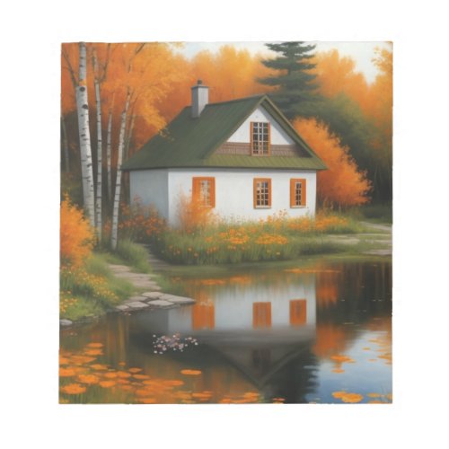  autumn house  notepad
