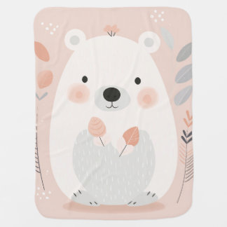 Autumn Hug Bear Baby Blanket