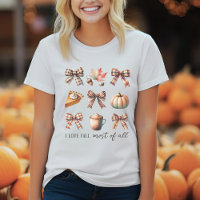 Autumn I Love Fall Most of All Women's T-Shirt