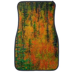 Autumn in a meadow car floor mat