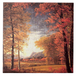 Autumn in America, Oneida County, New York, Ceramic Tile
