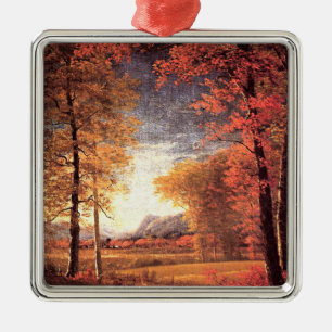 Autumn in America, Oneida County, New York, Metal Ornament
