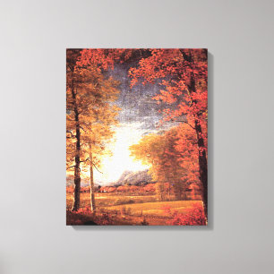 Autumn in America, Oneida County, NY, Canvas Print