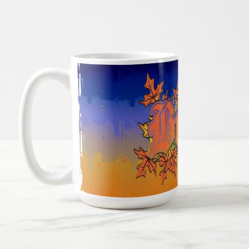 Autumn in Buffalo New York with Sunset Bckgrd Coffee Mug