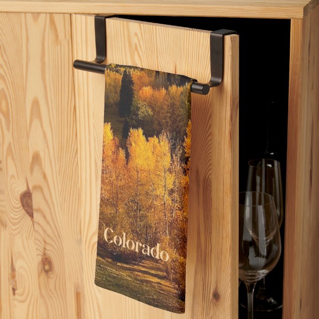 Autumn in Colorado Kitchen Towel (Thirds Fold)