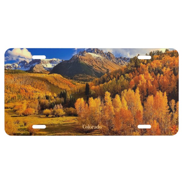 Autumn in Colorado License Plate (Front)