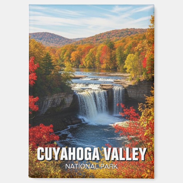 Autumn in Cuyahoga Valley National Park Ohio Magnet (Front)