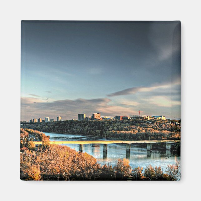 Autumn in Edmonton, scenic photograph, Magnet (Front)
