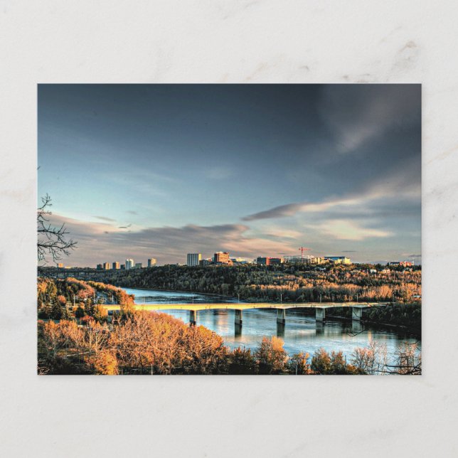 Autumn in Edmonton, scenic photograph Postcard (Front)
