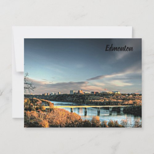 Autumn in Edmonton scenic Postcard