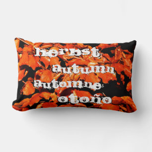 Autumn in Forest Lumbar Pillow