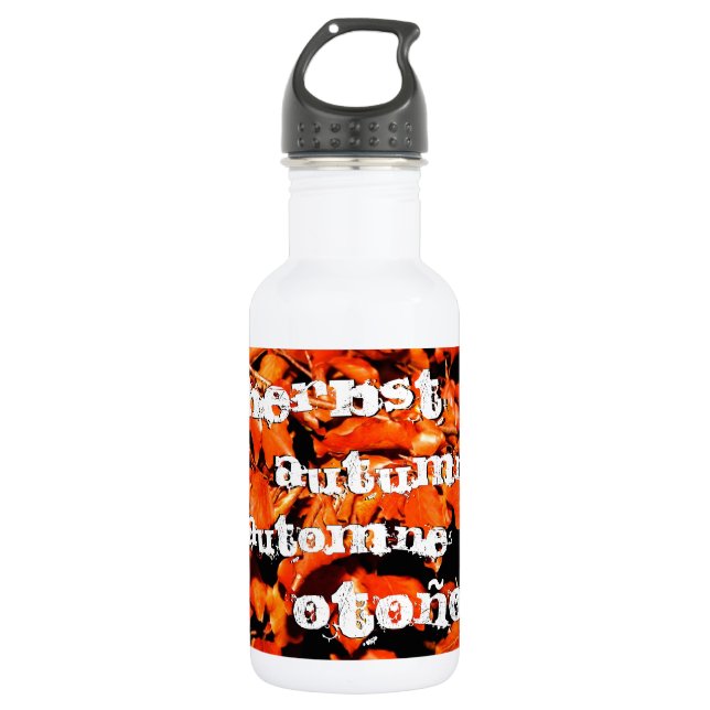 Autumn in Forest Water Bottle (Front)