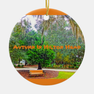 Autumn In Hilton Head Coastal Discovery Museum HHI Ceramic Ornament