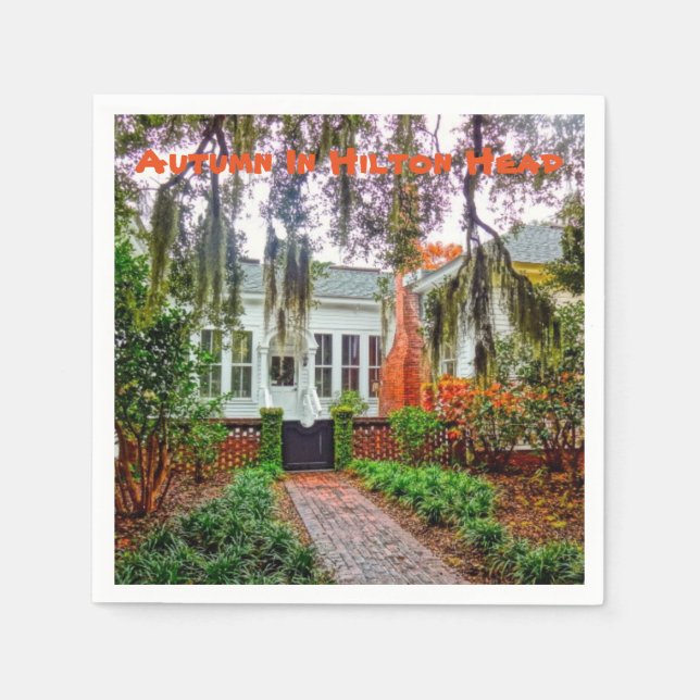 Autumn In Hilton Head Coastal Discovery Museum HHI Napkins (Front)