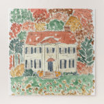 Autumn in New England Watercolor Jigsaw Puzzle<br><div class="desc">Watercolor painting of the autumn leaves in New England jigsaw puzzle. Iconic scenes from around the world made into a beautifully unique puzzle.</div>