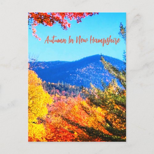 Autumn in New Hampshire  Postcard