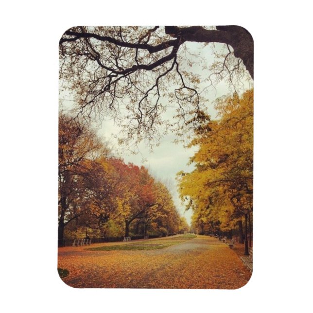 Autumn in New York City Riverside Park NYC Photo Magnet (Vertical)