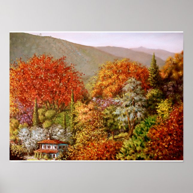 Autumn in Paraskevi Valley Poster (Front)