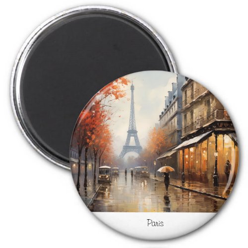 Autumn in Paris France Magnet