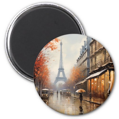 Autumn in Paris France Magnet