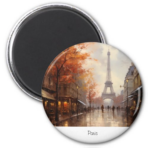 Autumn in Paris France Magnet
